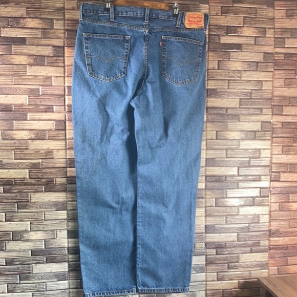 Pre Owned Levi's Blue Relaxed Fit Men's Jeans 42x34 - Picture 3 of 10